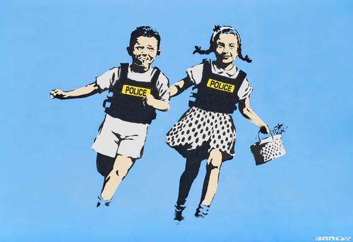 Banksy police vest children - banksy,