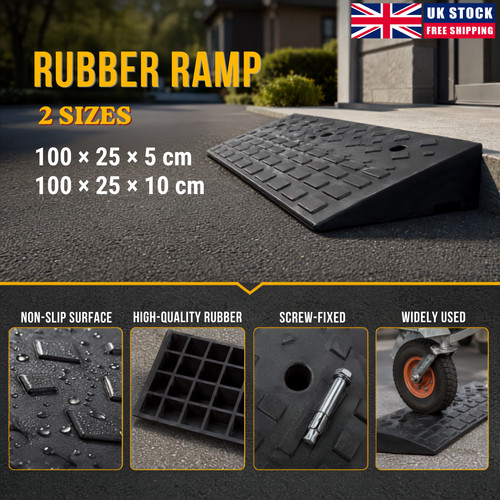 Rubber curb ramp heavy duty - heavy,