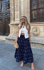 ZARA WOMAN COTTON BLUE LONG