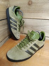 Adidas Gazelle Green Suede Trainers - UK 7 (EU 40 2/3) Well Worn Read Advert 