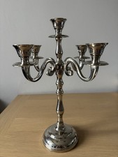 Vintage Silver Tone 5 Arm