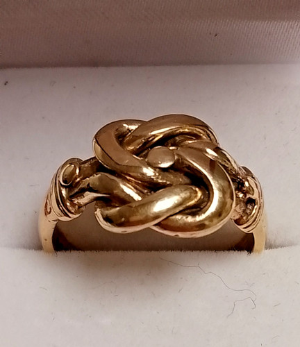 9ct gold vintage love knot - 9ct,