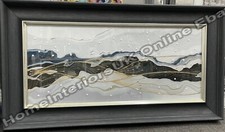 Black, white & blue abstract