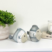 Fish Ornaments Ceramic Set of