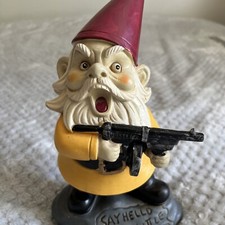 Garden Gnome With Gun - Scarface -Say Hello To My Little Friend-Gangster