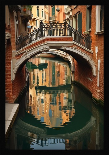 Intimate venice canals framed - canals,
