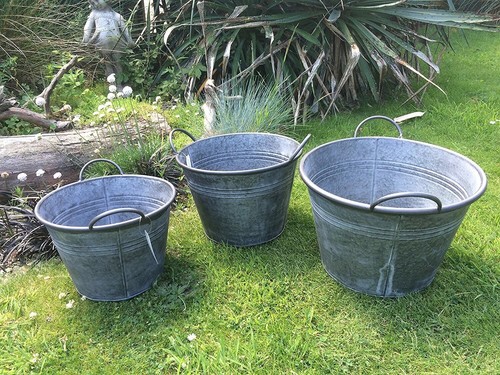 Set round vintage zinc - 3,