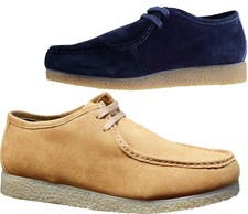Mens Leather Suede Memory Foam