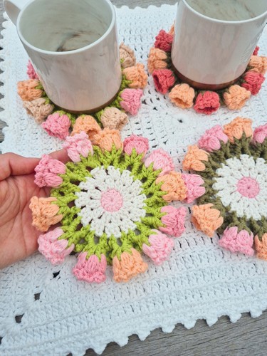 Handmade crochet tulip - handmade,