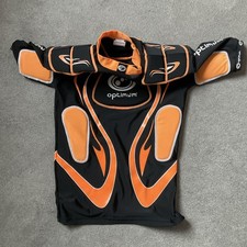 Optimum Rugby Inferno  Protective Top Shoulder & Chest Protection Black & Orange