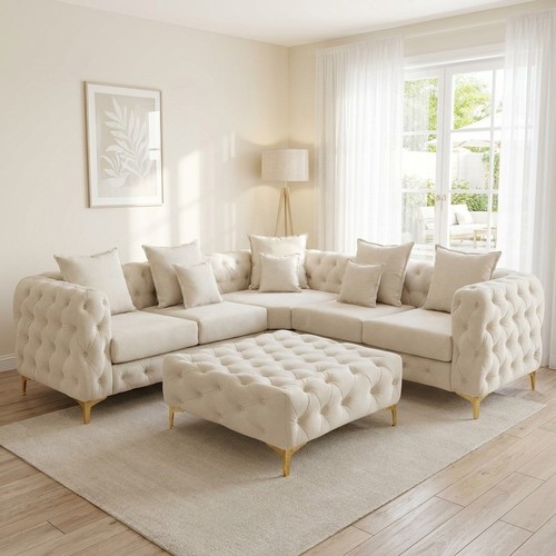 Chesterfield corner sofa - corner,