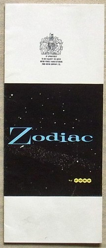 Ford zodiac car sales brochure - sales,