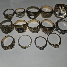 Lot Gold Plated Rings 2.7oz