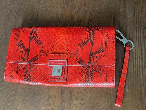 Karen millen red leather - karen,
