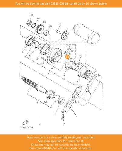 Yamaha pin dowel 93615 12088 - yamaha, dowel,