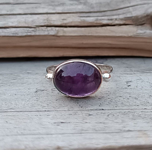 Amethyst ring 925 - ring,,