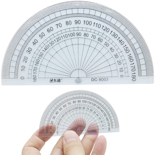 180 degrees clear protractor - 180,