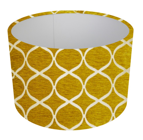 Geometric mustard yellow drum - yellow,