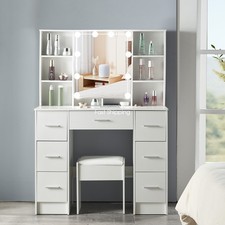 White Dressing Table High