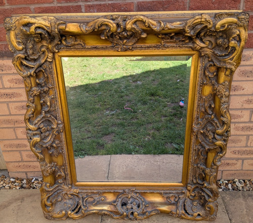 Antique gold ornate wall - antique,
