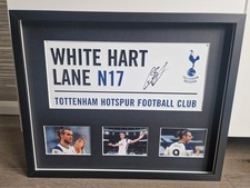 Gareth Bale Signed Large Framed Tottenham Hotspur Football Presentation 2 *COA*