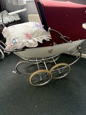 Vintage Silver Cross Dolls Pram Please View Photos And Read Full Description!