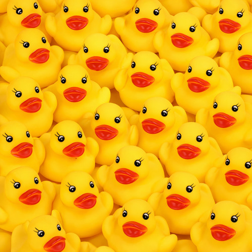 Yellow rubber ducks 144 bath - yellow,