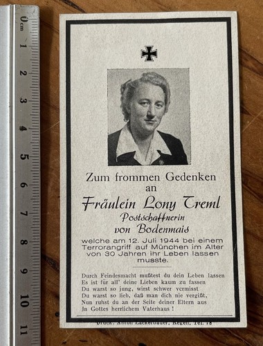 Original ww2 german death - death, card