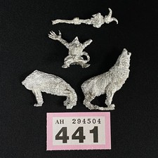 GOBLIN SHAMAN ON WOLF WOLFRIDER GAMEZONE FANTASY MINIATURES METAL RPG D&D