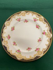 Crown Staffordshire China Plate Decorative Pink/Green flowers No 3445