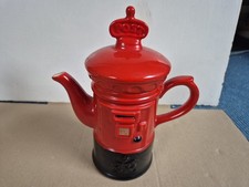 Vintage Novelty Royal Mail British Red Post Box Teapot by Price Kensington. J 