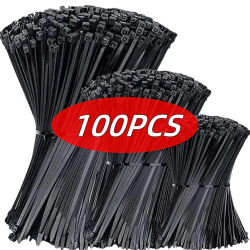 Black cable ties - black, heavy