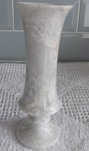 Marble vase vintage handmade - marble,