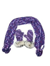 Fat Face Womens Gloves&Scarf Purple Colour One Size 