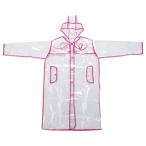 Transparent vinyl raincoat - vinyl,