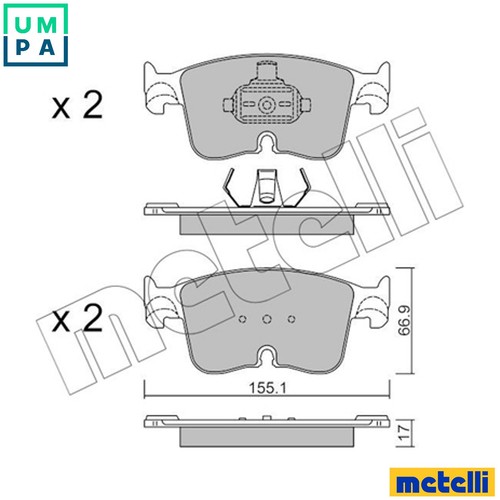 Brake pad set disc - disc,