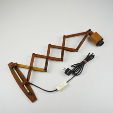 Scissor Lamp Teak Teakwood