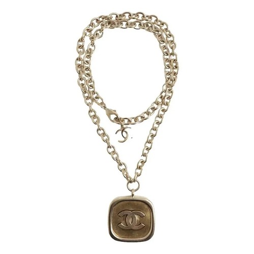 Chanel large gold logo - cc, coco