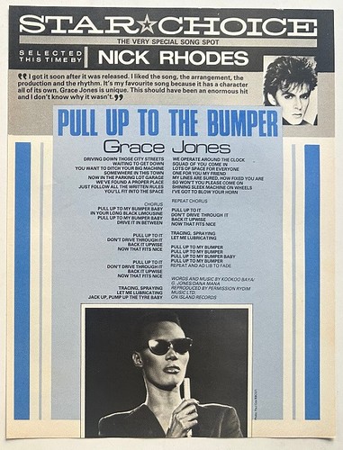 Grace jones pull to - pull,