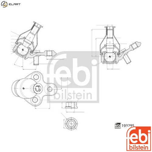 Ball joint 193295 for suzuki - joint,