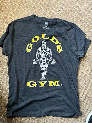 Gold gym men - grey, graphic