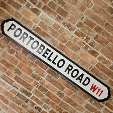 Portobello Road Sign Wooden