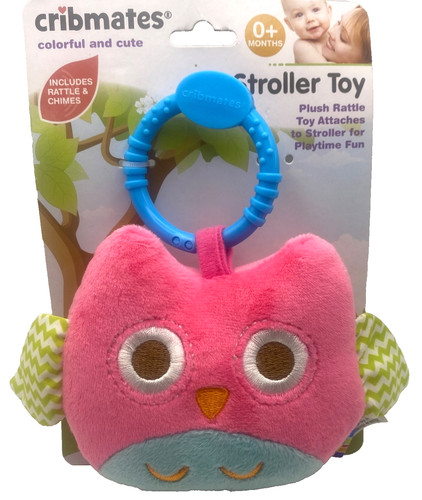Cribmates pink owl plush - cribmates,