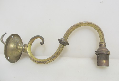 Vintage brass wall light - wall,