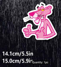 Pink Panther Thumbs up Cartoon Car Bumper Sticker Decal 15cm laptop phone cup