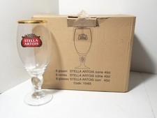 6 Stella Artois Beer Glasses