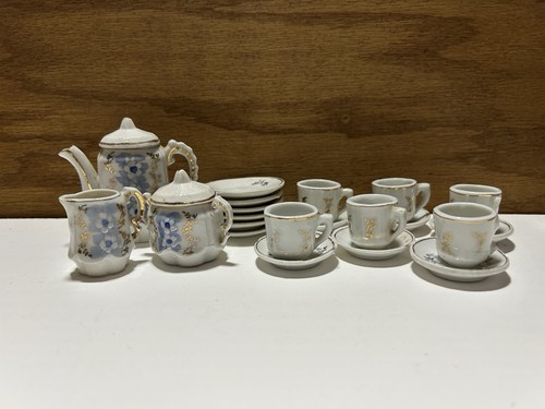 Rare antique miniature tea set - tea,
