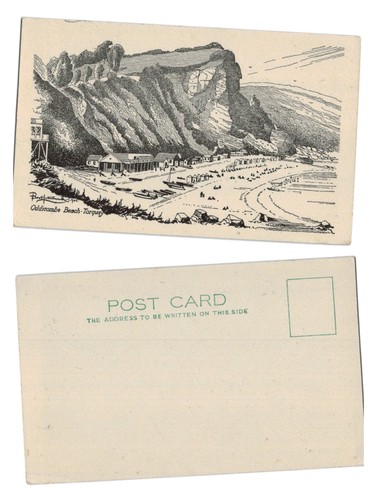 Postcard oddicombe beach - postcard,