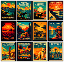 World Famous City Poster Print