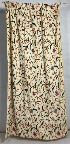 Vintage french crewel floral - vintage,